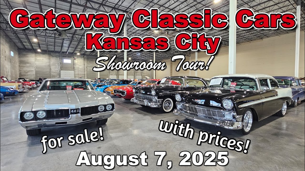 CLASSIC CARS FOR SALE !! Gateway Classic Cars Kansas City Lot Walk 8 7 2025 - muscle cars - hot rods