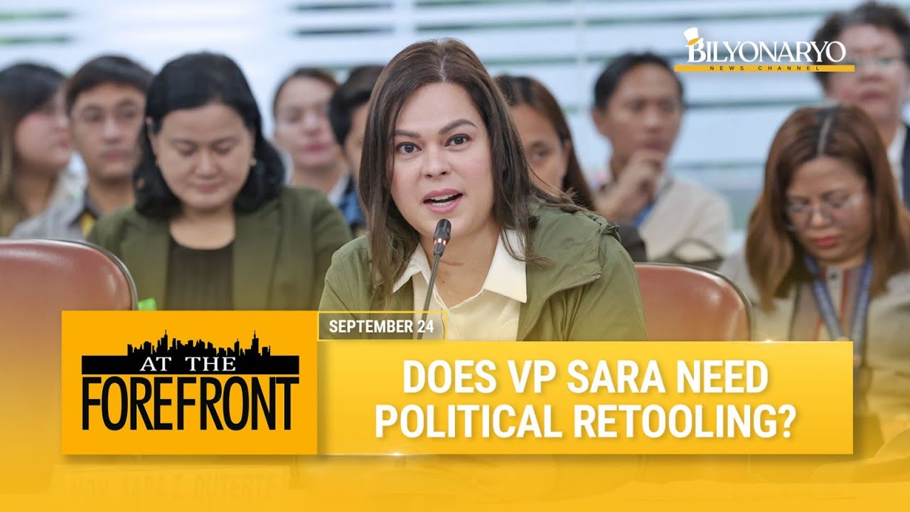 At The Forefront: Does VP Sara need political retooling?