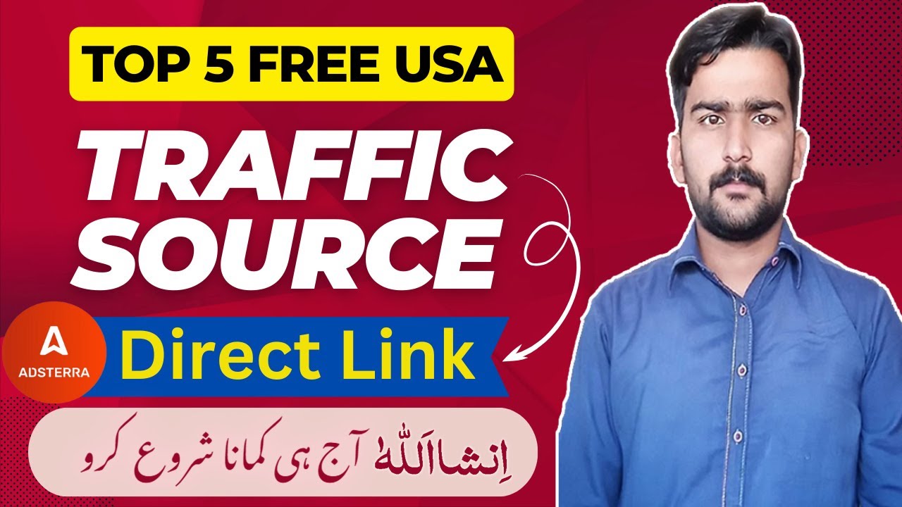 Top 5 Free USA Traffic Sources for Adsterra Direct Link 2024 | My Secret Adsterra Earning Trick