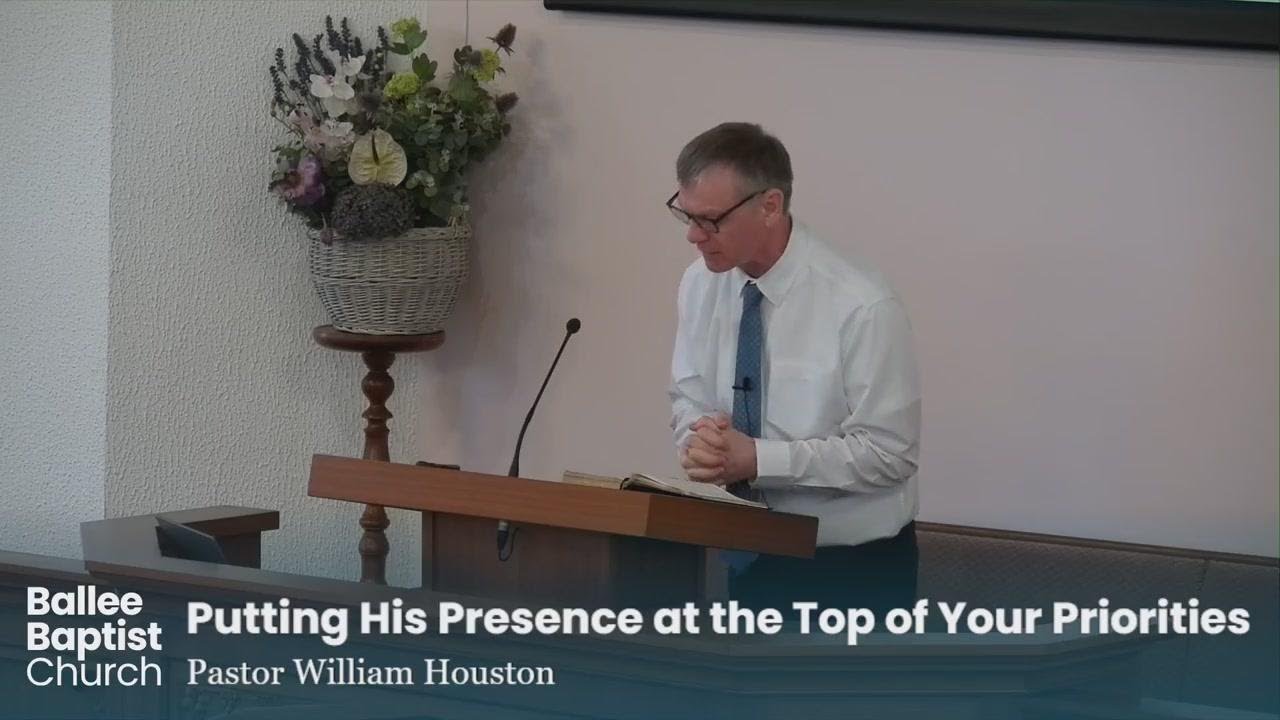 Putting His Presence at the Top of Your Priorities
