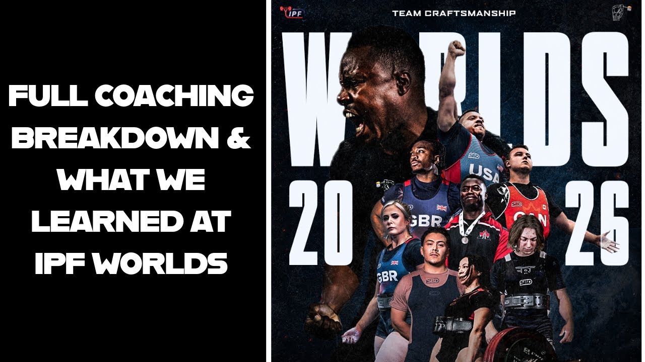 Team CRAFTSMANSHIP 2026 IPF Worlds Recap & Gameday Breakdown
