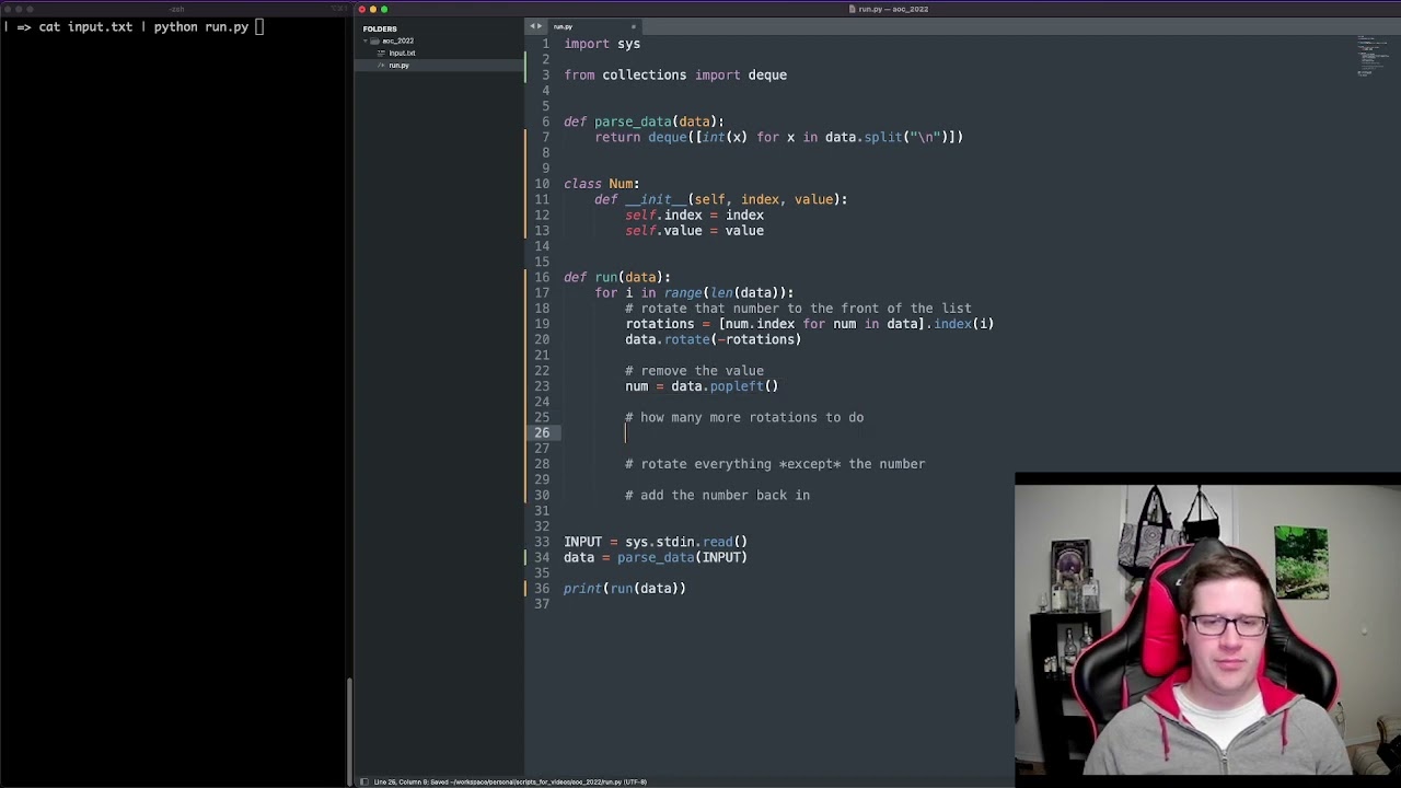 Advent of Code - Day 20 - simple Python solution