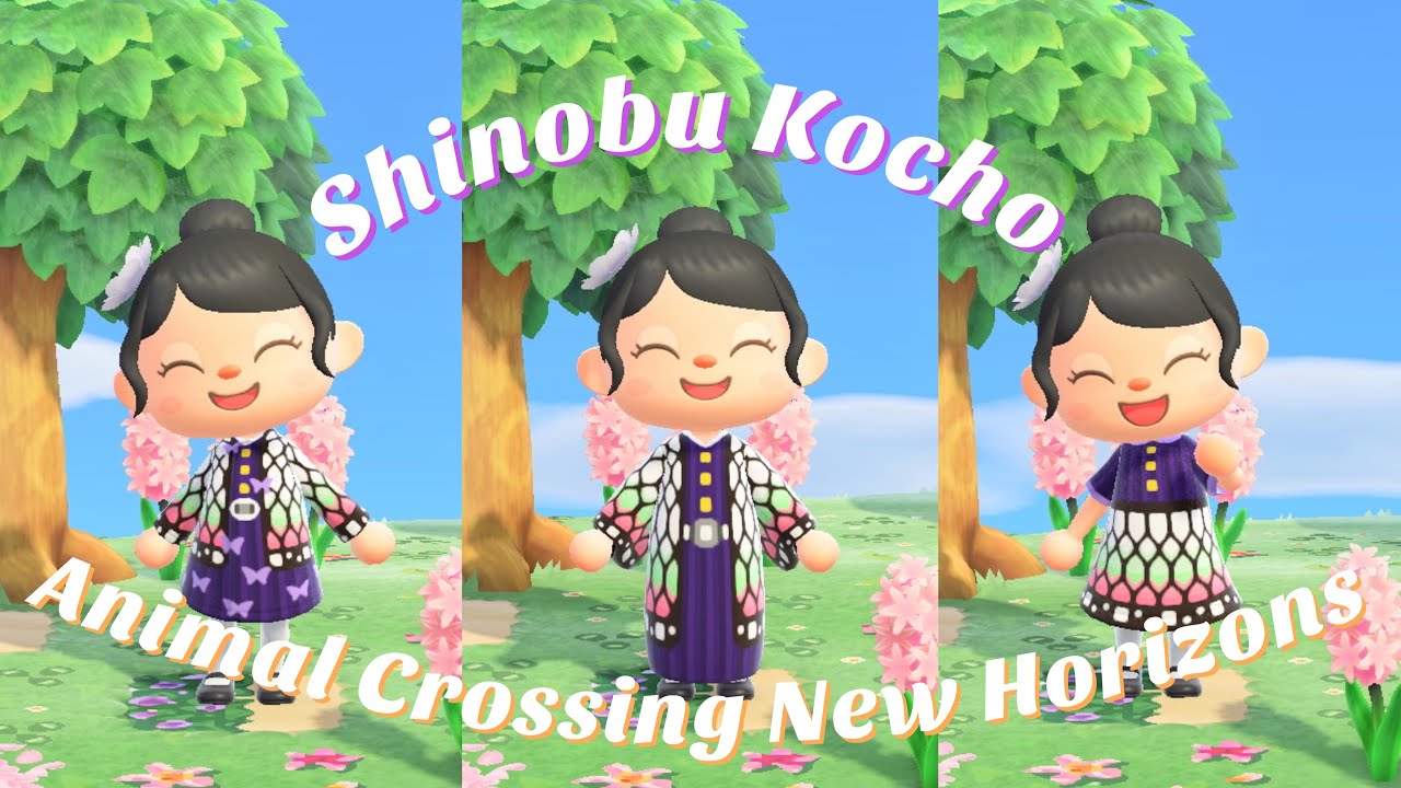 How to Make Shinobu Kocho from Demon Slayer in Animal Crossing New Horizons