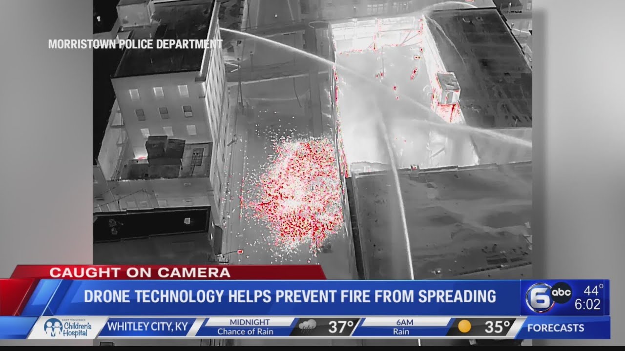 Drone Technology Helps Prevent Fire from Spreading