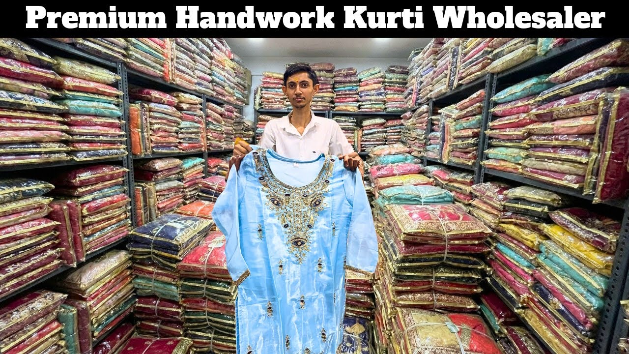 HANDWORK KURTI WHOLESALER SURAT | PREMIUM KURTI COLLECTION | SURAT KURTI MARKET | WHOLESALE GUIDE