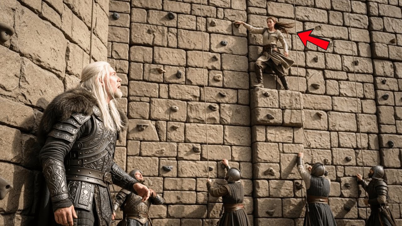 The Wolf King Believed the Wall Unclimbable — Until the Girl Reached the Top Before Anyone Moved