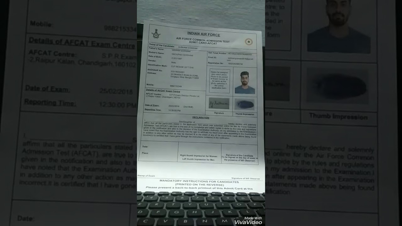 AFCAT 1 2018 Alert Alert Alert ! ... Admit card breaking news must watch before AFCAT exam