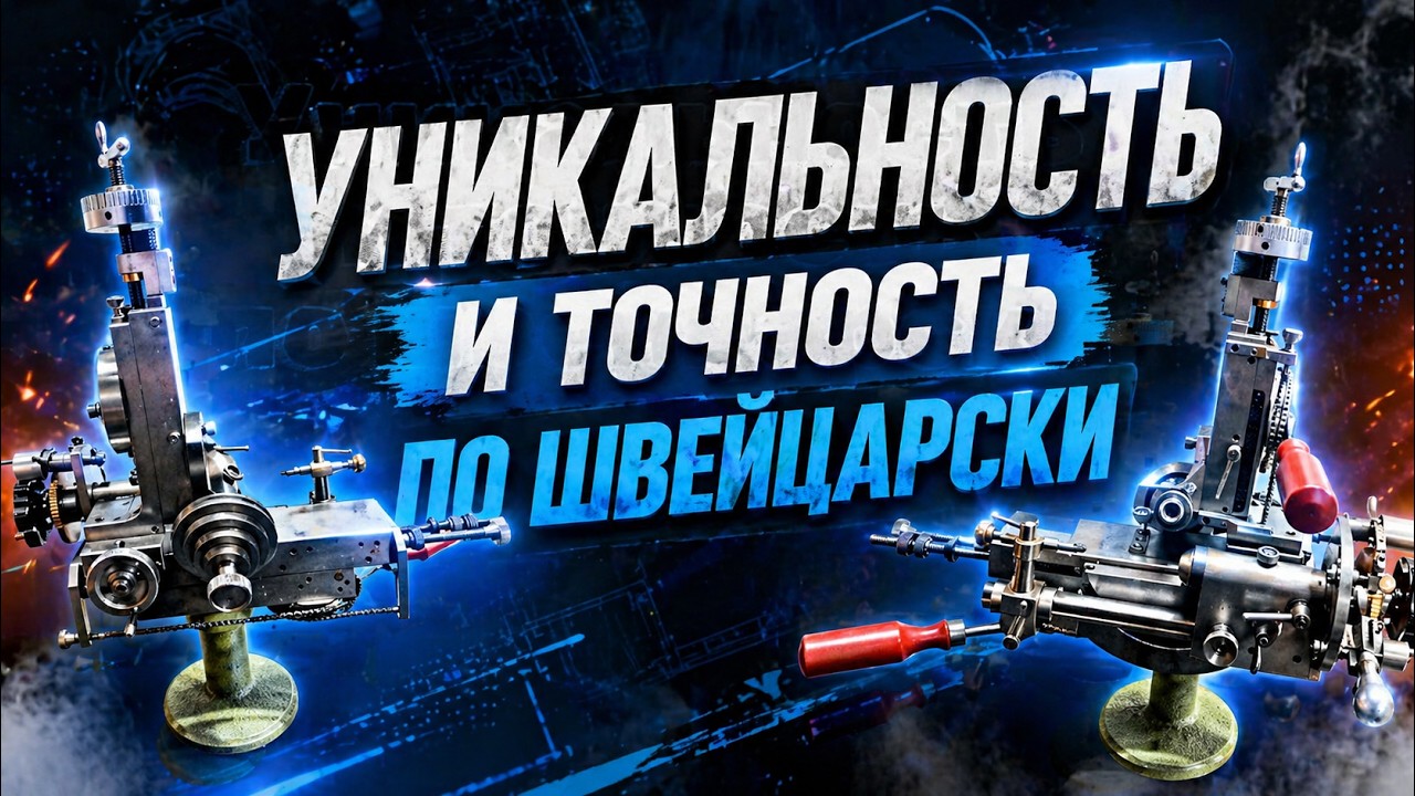 УНИКАЛЬНЫЙ ШВЕЙЦАРСКИЙ СТАНОК С ЦЕПНЫМИ ПРИВОДАМИ!!! /// A UNIQUE SWISS MACHINE WITH CHAIN DRIVES!!!
