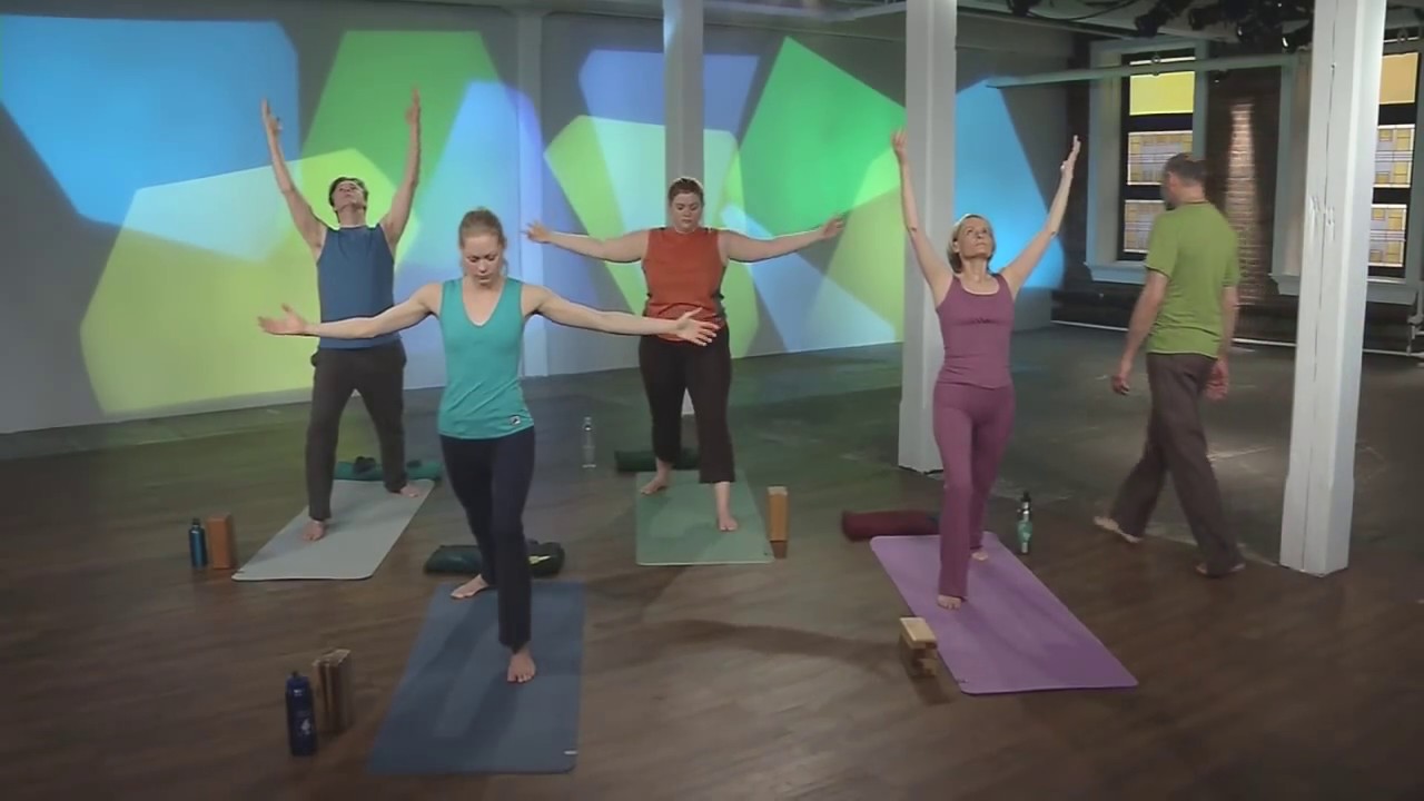 Leslie Kaminoff's breath-centered yoga warrior sequence