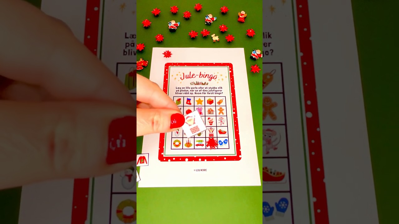 Find det sjove &ldquo;Jule-bingo&rdquo; p&aring; www.lounoire.dk. Download og print med det samme!