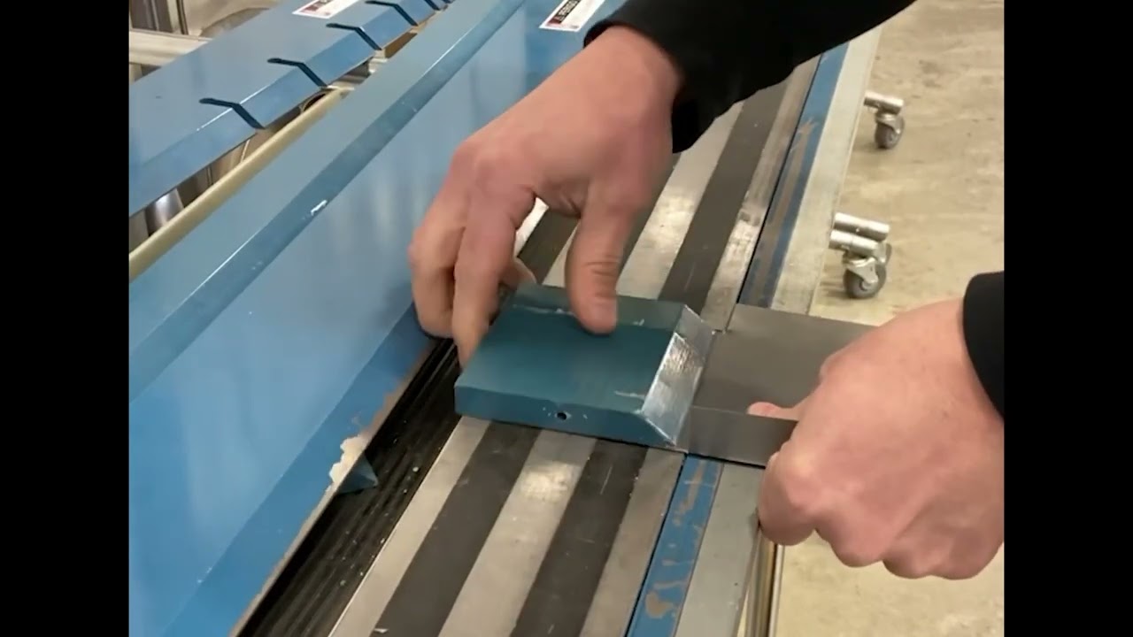 Baileigh 4 foot Magnetic Box & Pan Brake Demonstration - Trick-Tools.com