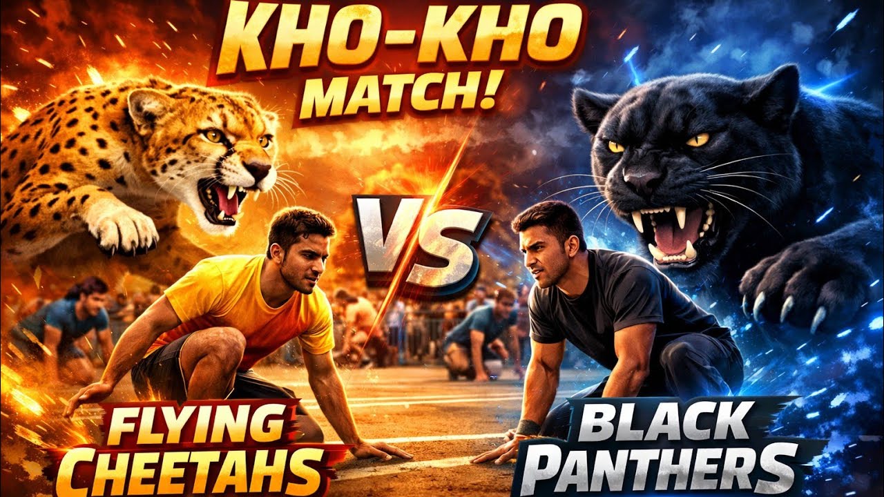 KHOKHO TEAM GOVT COLLEGE OF NURSING PRATAPGARH /FLYING CHEETAHS VS BLACK PANTHERS 