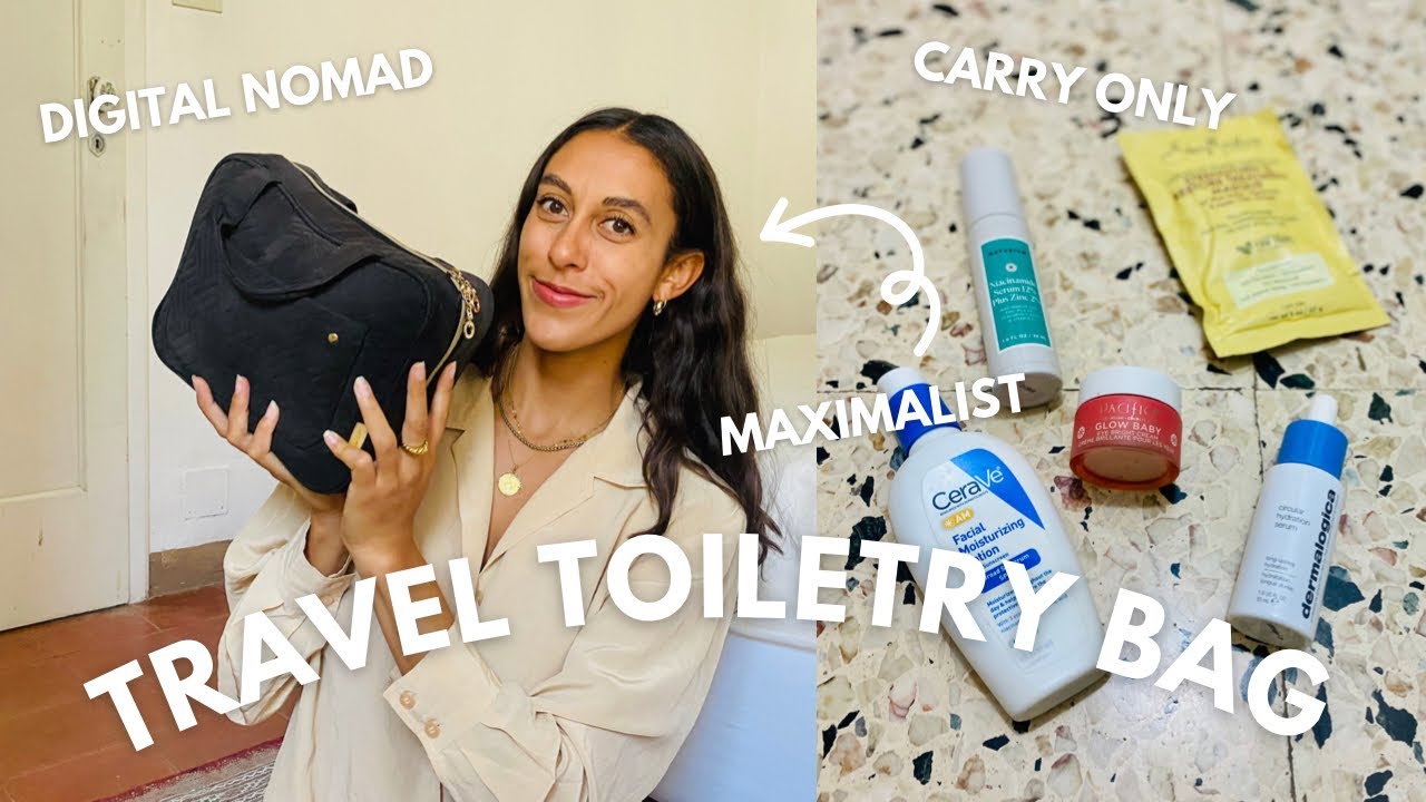 ✨WHAT’S IN MY TRAVEL TOILETRY BAG 2022 | Full Time Travel, Carry On Only, Digital Nomad & Maximalist