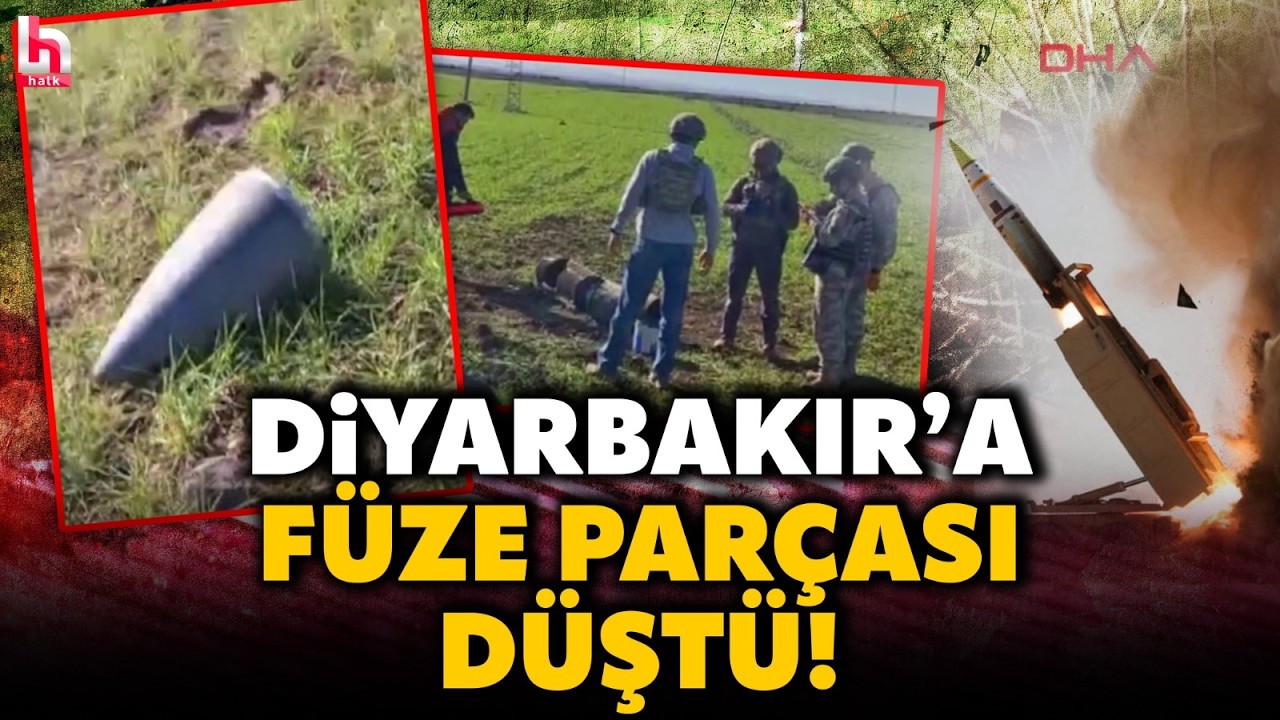 MSB'DEN BOMBA AÇIKLAMA! İran'dan ateşlenen balistik füzenin parçaları Diyarbakır'a düştü!