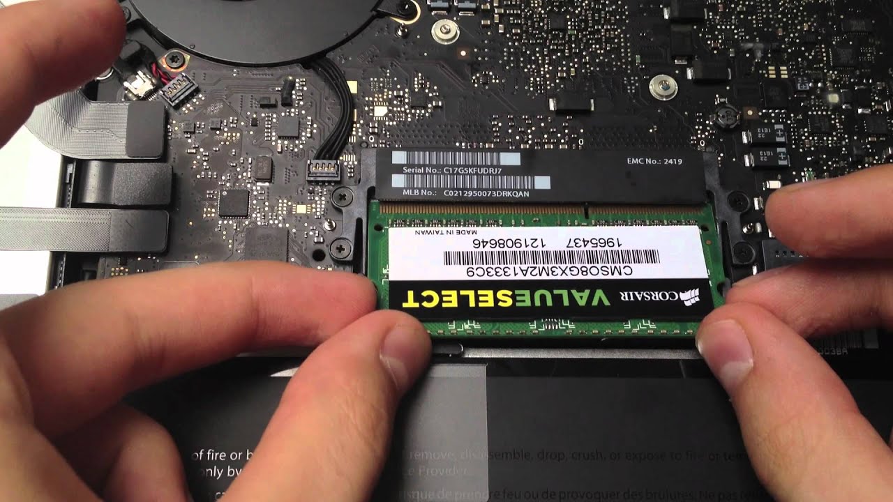 MacBook Pro SSD and RAM Upgrade