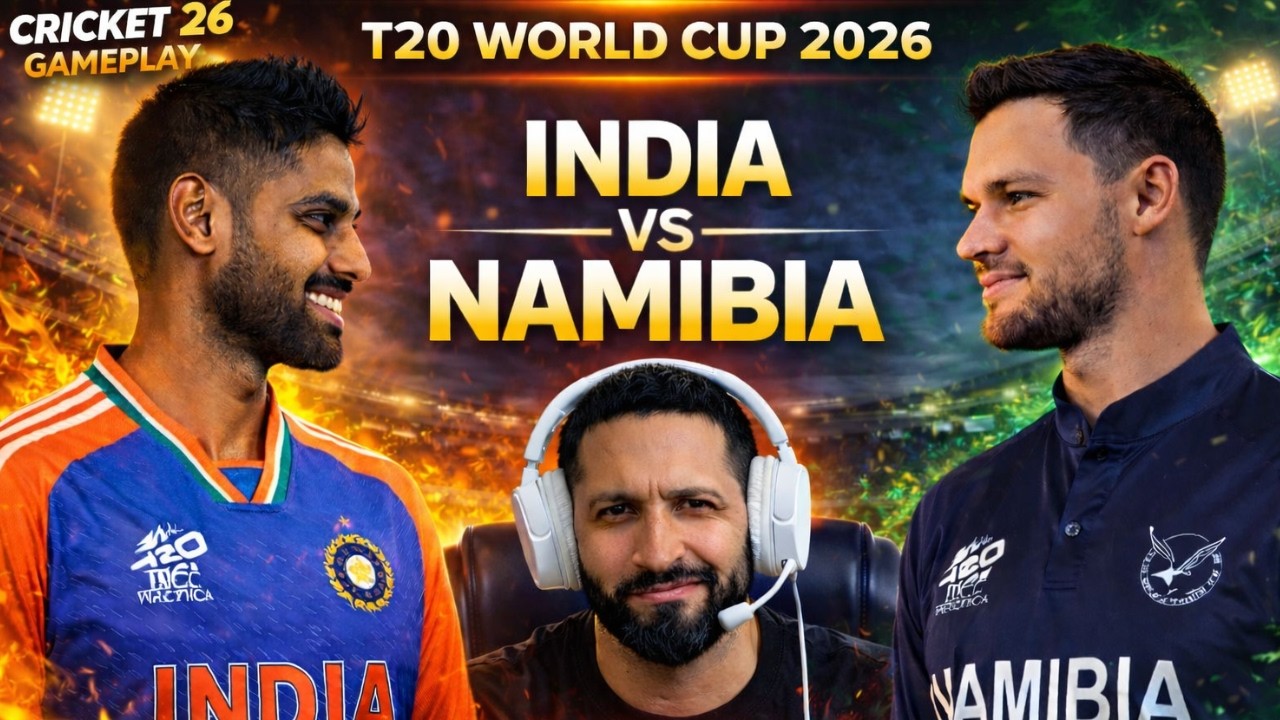 India vs Namibia T20 World Cup Match | Cricket 26 Gameplay Ultra Graphics 🎮🏏