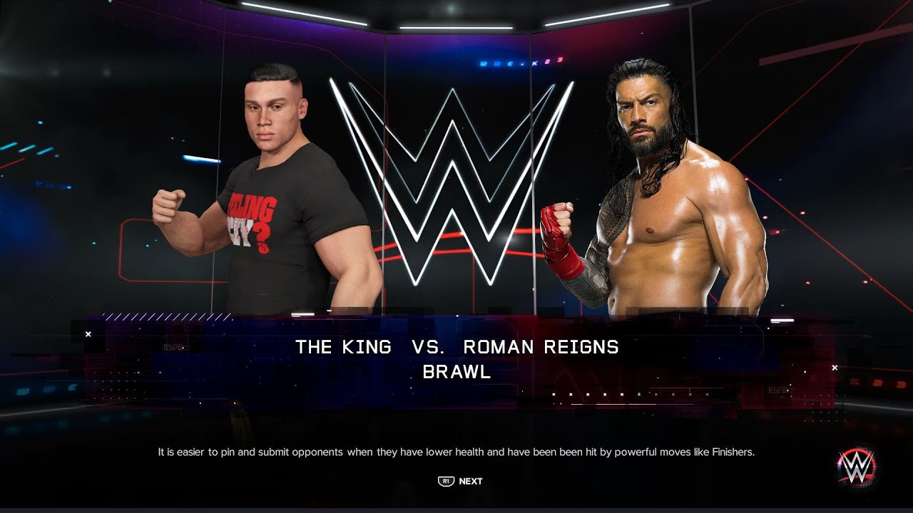 WWE 2K23 - Roman Reigns Unleashes His Fury, The King Shows Who's Boss (Backstage Brawl)
