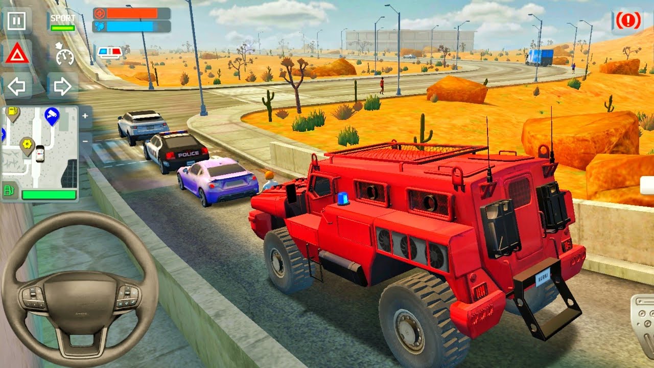 Police Sim 2022 🚔👮 New Police SWAT Truck Driving Game - Car Games 3D Android Gameplay