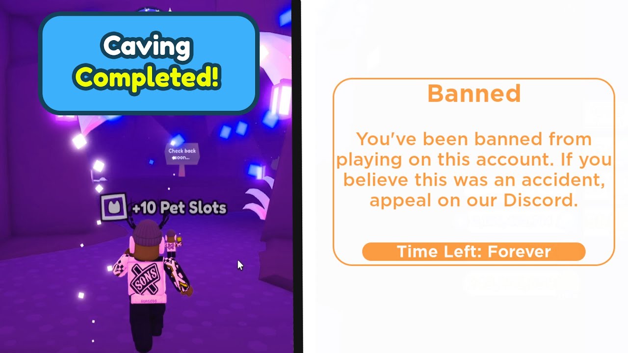 😭I UNLOCKED the SECRET CAVE in Pet Simulator X and Then Got Banned!  (Anniversary Update)