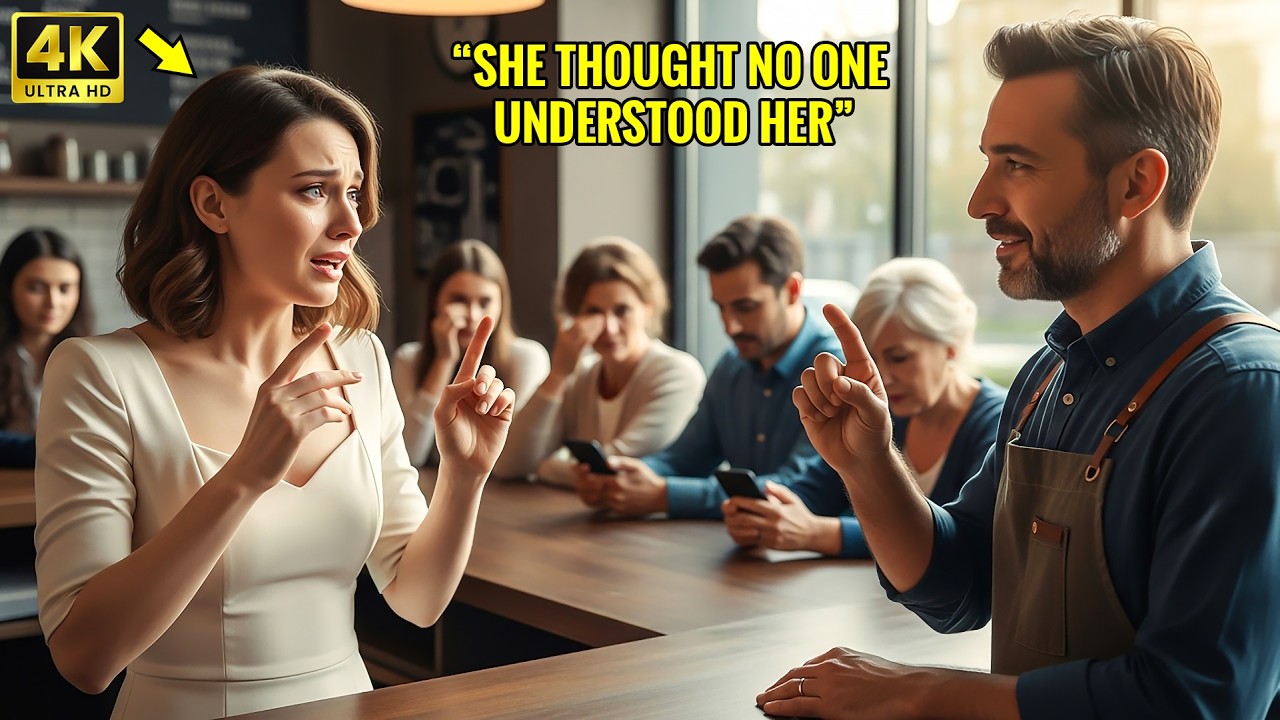The Deaf Woman Walked In Trembling — The Barista Stepped Out and Signed