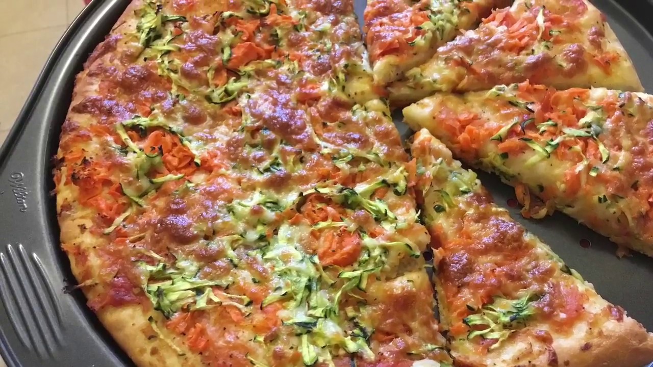 PIZZA VÉGÉTARIENNE MAISON DÉLICIEUSE !!!!!