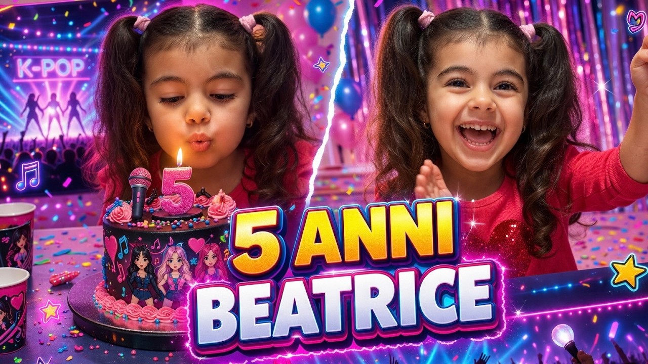 Beatrice compie 5 anni ❤️ Una festa incredibile a tema K-POP! 🎤🎂