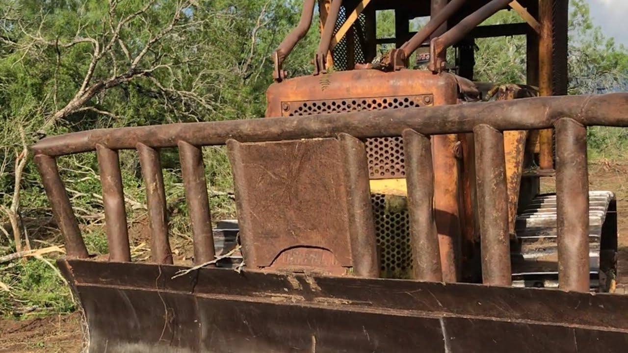D7 17A Plowing Threw Brush