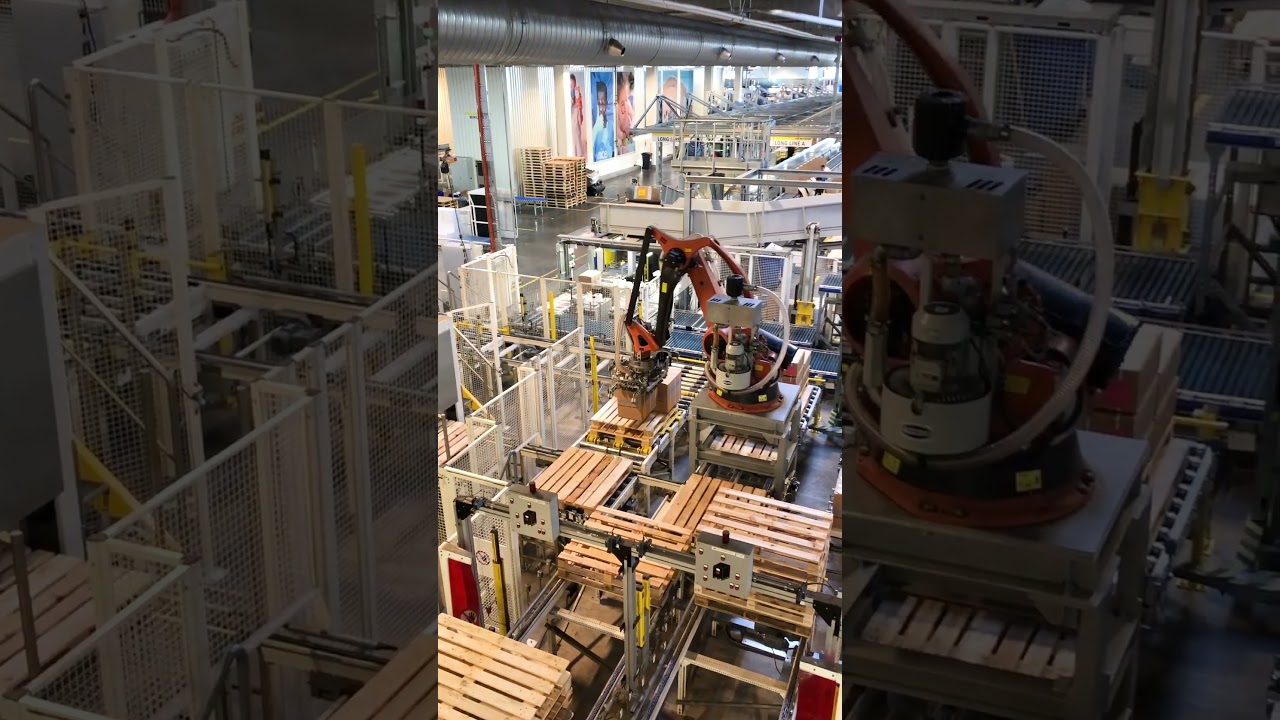 Robert the robot, stacking boxes with care #foreverychild #warehousewednesday