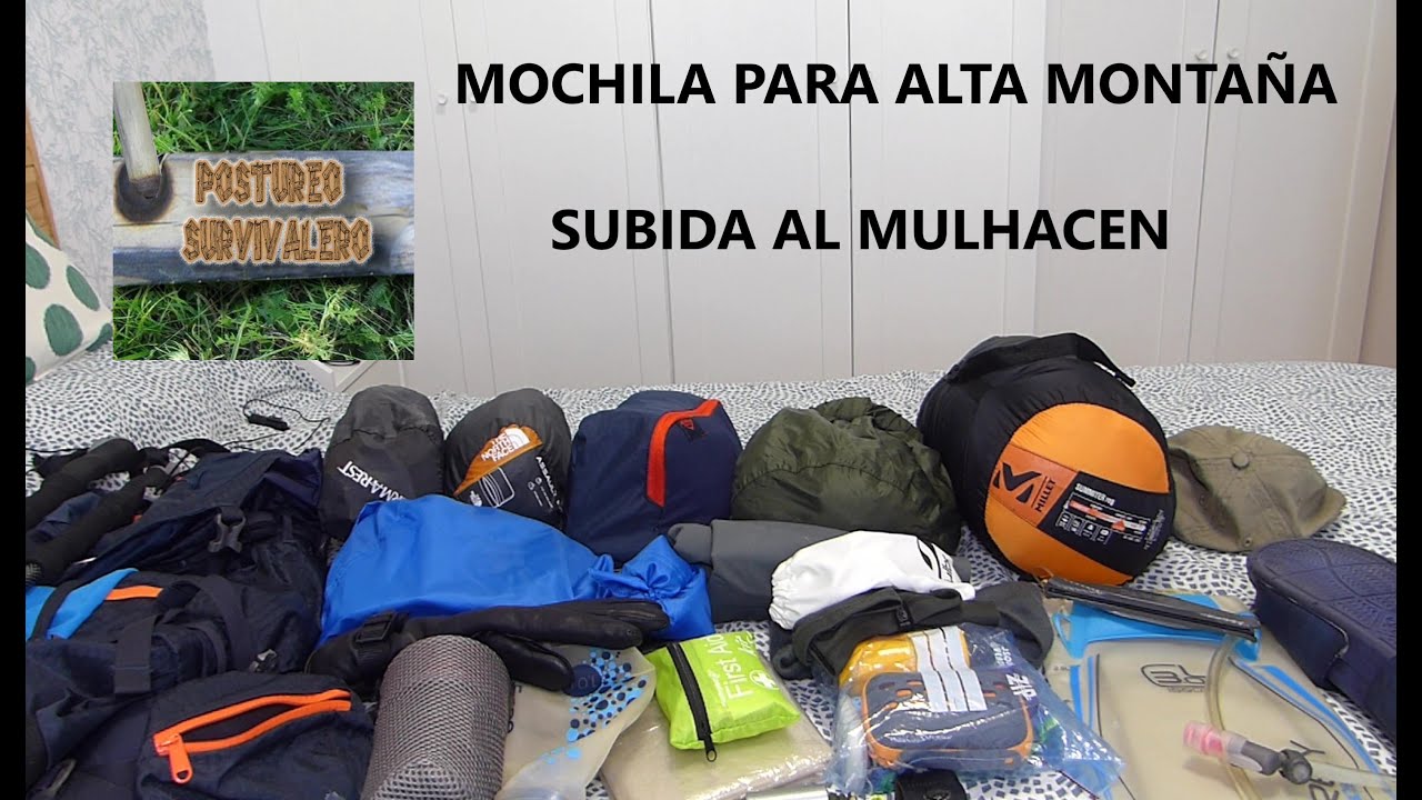 MOCHILA PARA ALTA MONTAÑA/ SIERRA NEVADA/ MOCHILA PARA EL MULHACEN