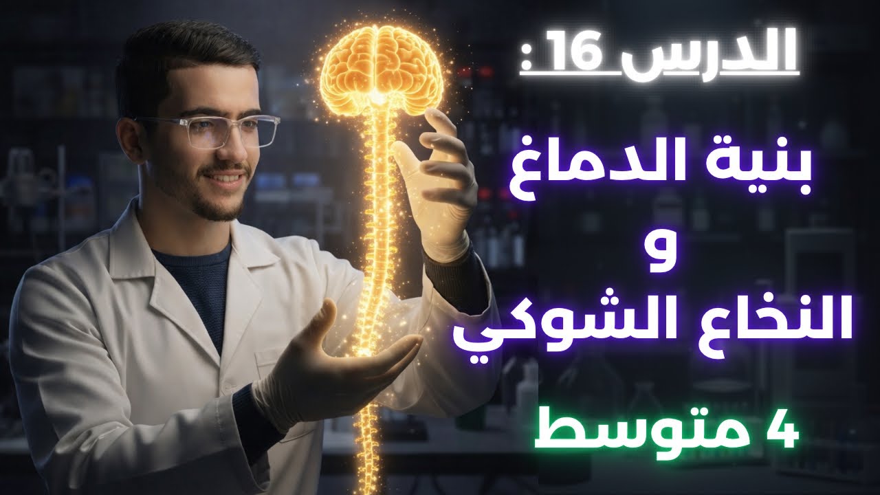 الدرس 16 : البنية التشريحية للدماغ و النخاع الشوكي 🤩🧠