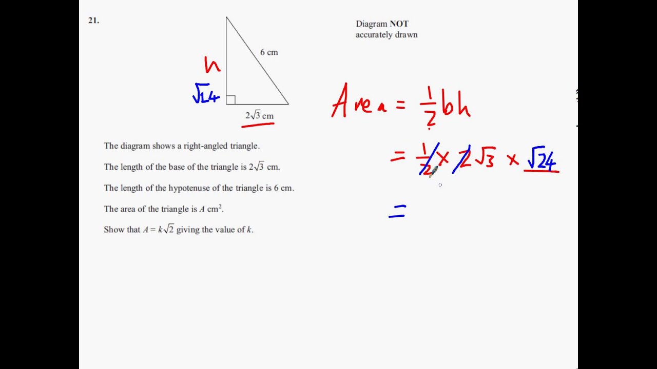 Edexcel Nov 2011 Paper 3 non calc Q21