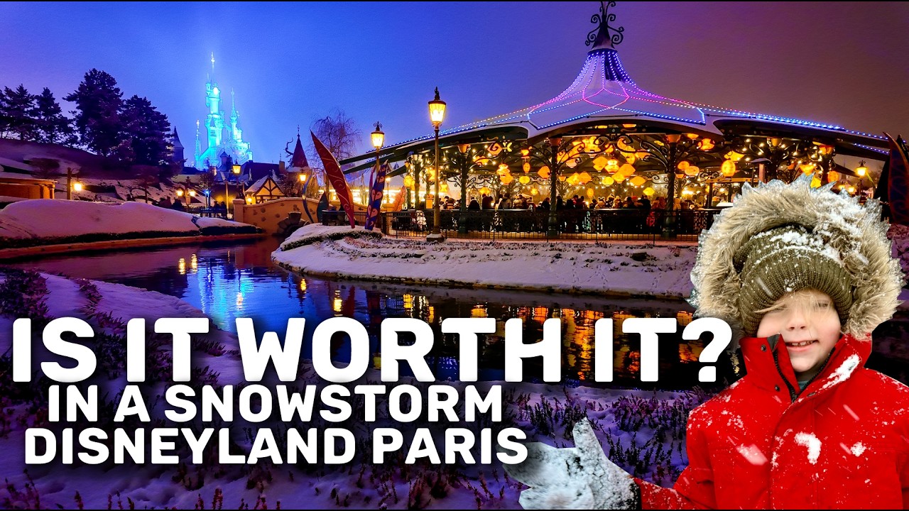 SNOW STORM in DISNEYLAND Paris | Day 1-2 | DUB-BVA | January 2026 | 