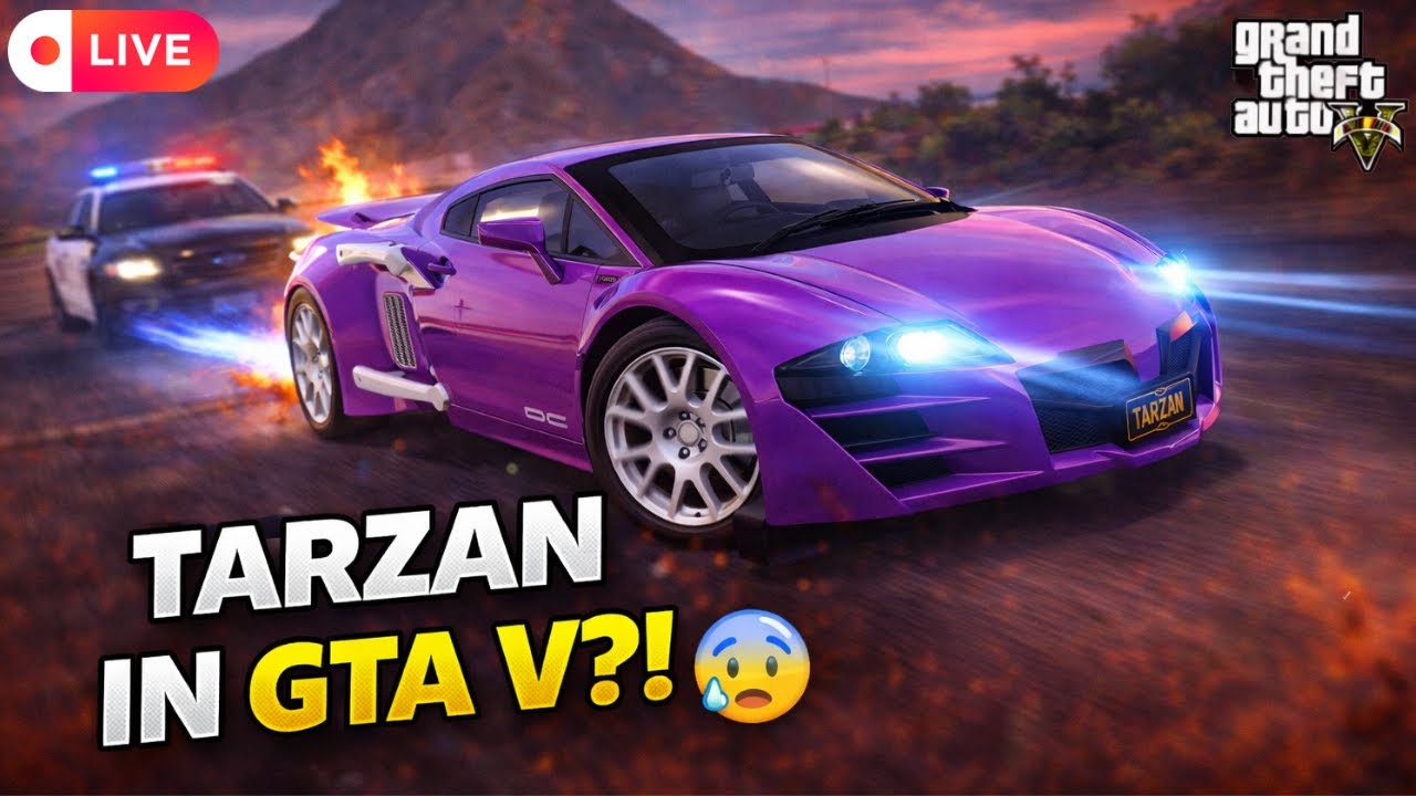 Tarzan The Wonder Car in GTA V?! 😳 | LIVE Test 🔴