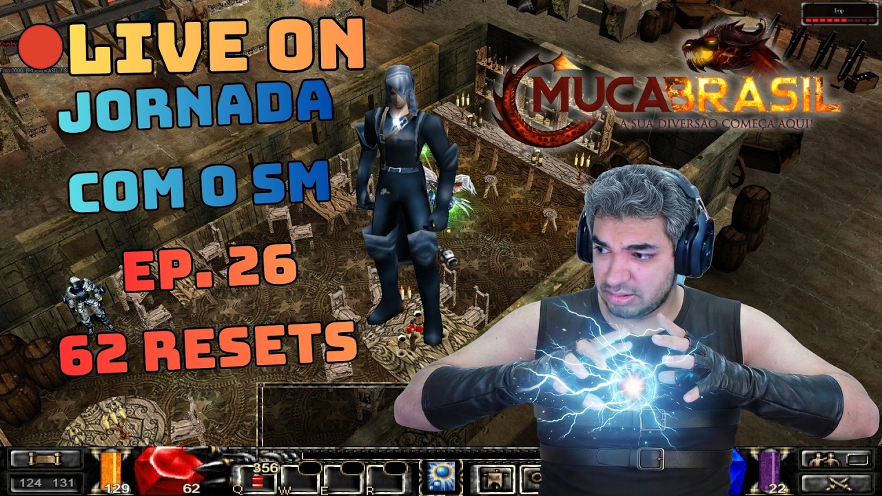 🔴LIVE ON: MU CA BRASIL -  Jornada  do (SM)  SomaCruz  bora uparrrr Ep 26❗muca❗guild ❗discord