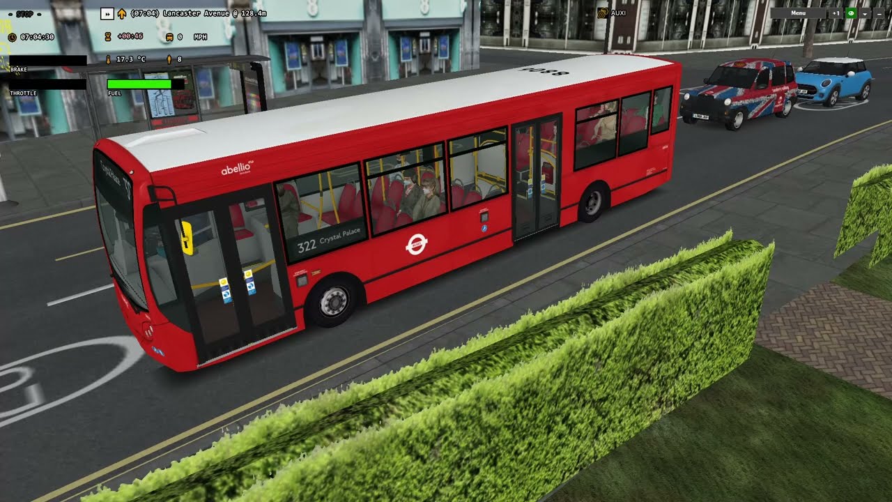 OMSI 2: Route 322 - Brixton Station to Crystal Palace, Map - Add-On London