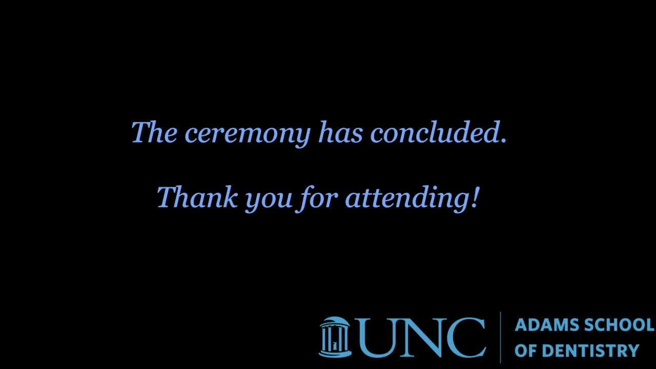 UNC DDS 2025 White Coat Ceremony
