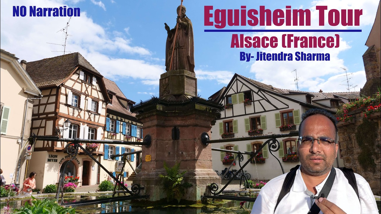 Eguisheim Tour, Alsace, France - NO Narration