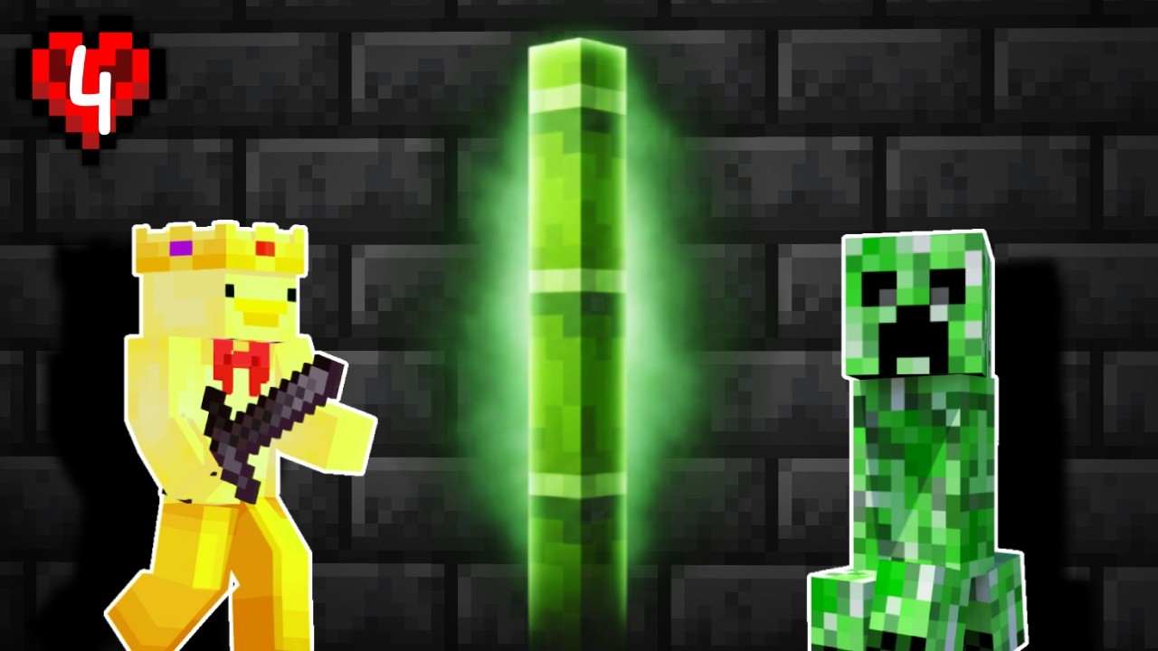 A Piece of Bamboo Just Saved My Life in Hardcore Minecraft