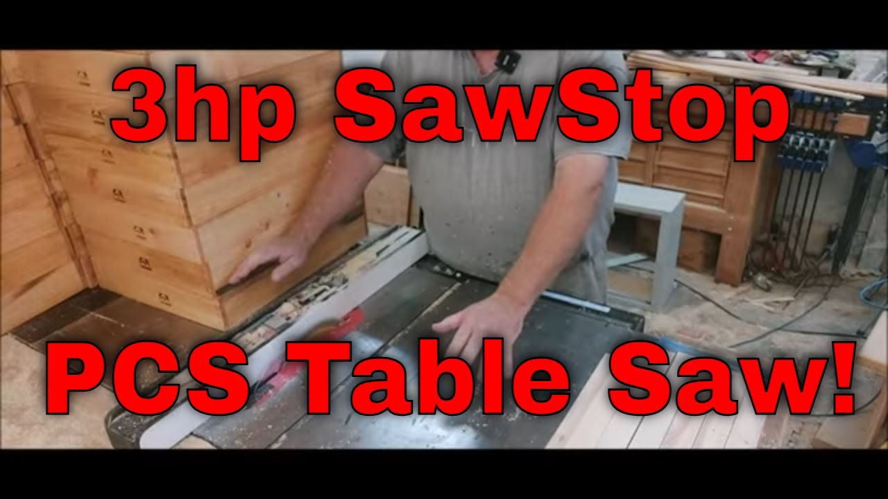 Ещё один любимый инструмент! Моя настольная пила SawStop PCS мощностью 3 л.с. — That Bee Man