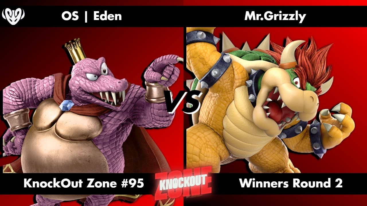 KnockOut Zone #95 - SSBU Winners Round 2 - Eden (King K.Rool) vs Mr.Grizzly (Bowser)