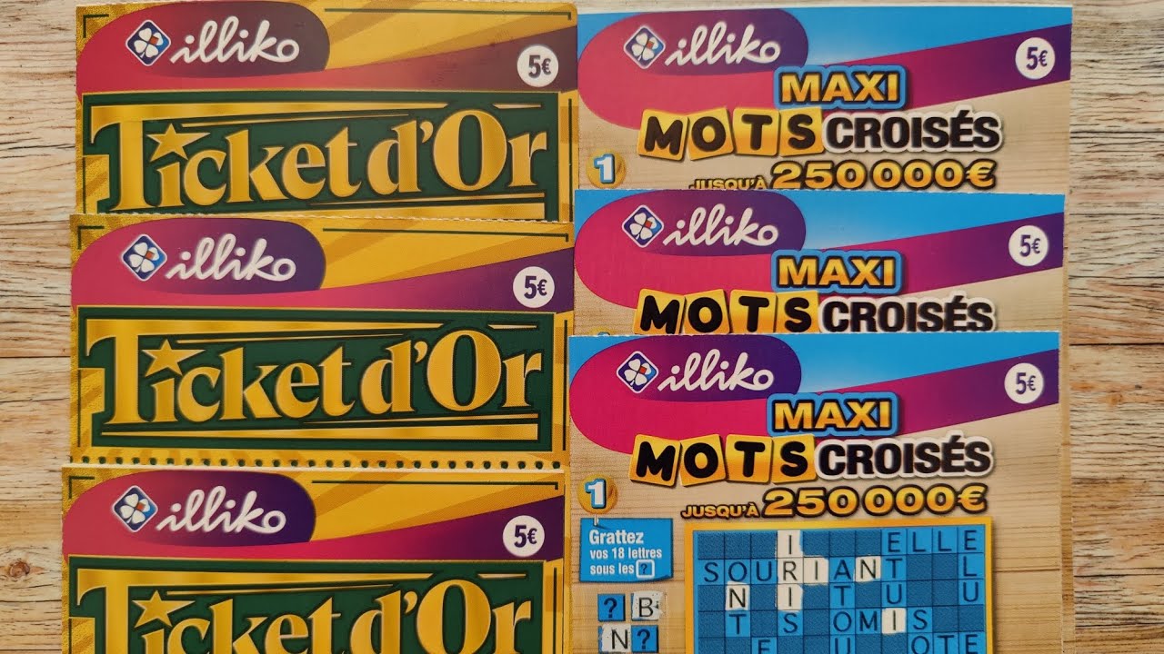 🛑 Grattage du 26 juin 🍀 Ticket d'or vs Maxi mot croisé