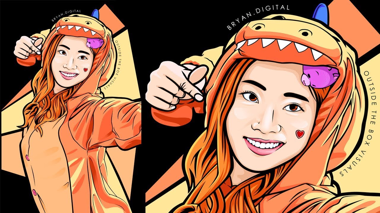 [Portrait] Vector Art / Vexel Art Live Session with Twice - Dahyun [ 트와이스 - 다현 ]