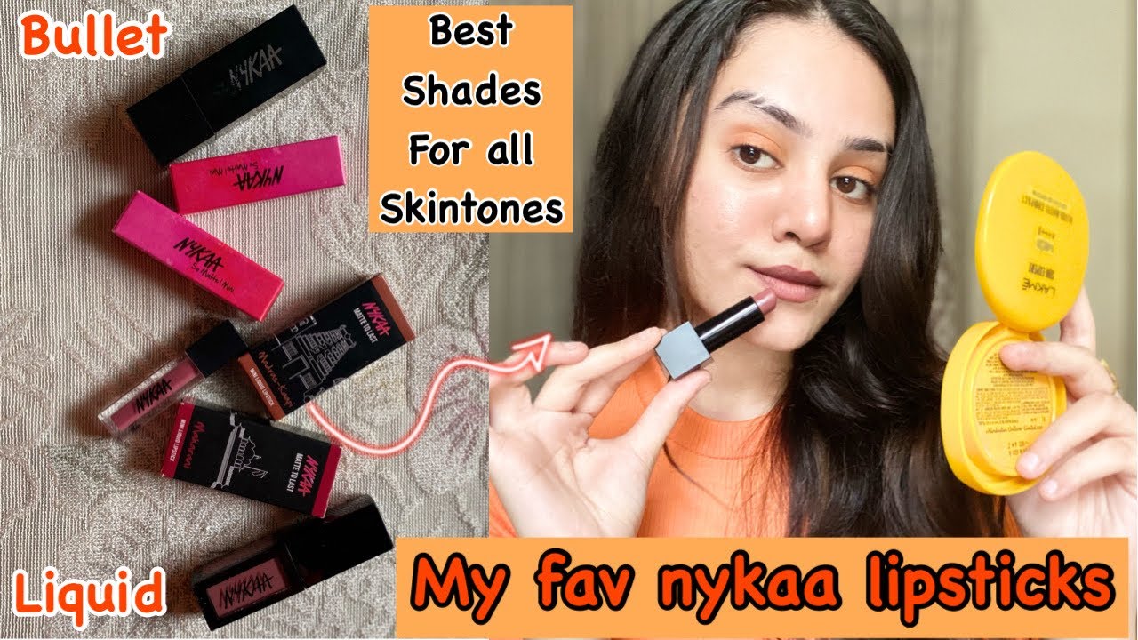 My fav Nykaa lipstick shades/ Best Nykaa lipsticks for all skintones/ kp styles