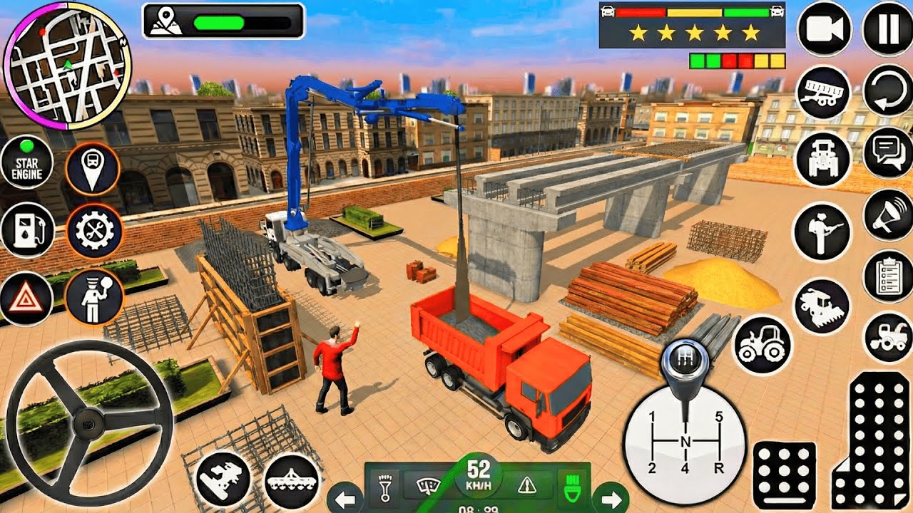 City Road Construction Games - Bridge Construction - Android Gameplay
