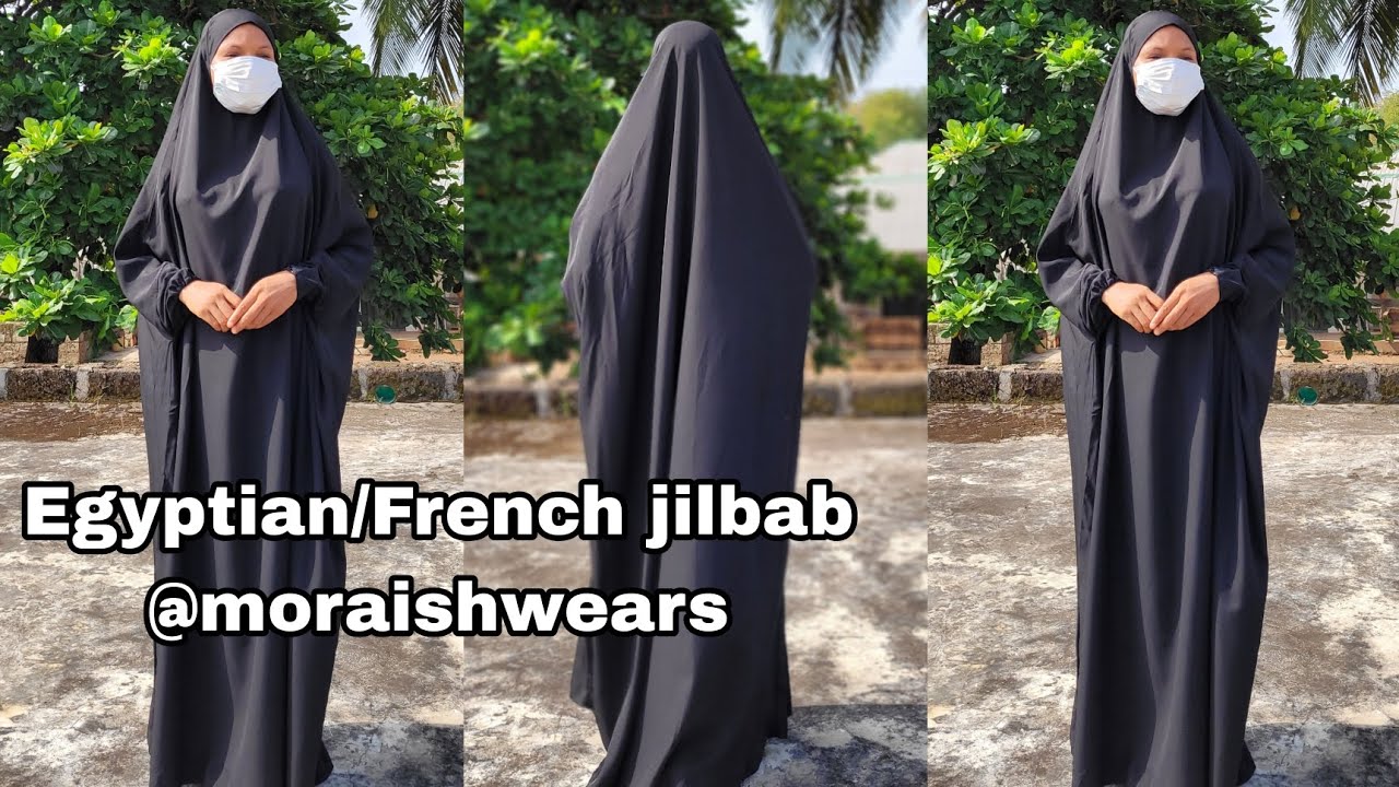 explanatory video on how to cut egyptian jilbab | french khimar | v neck | how to do it |