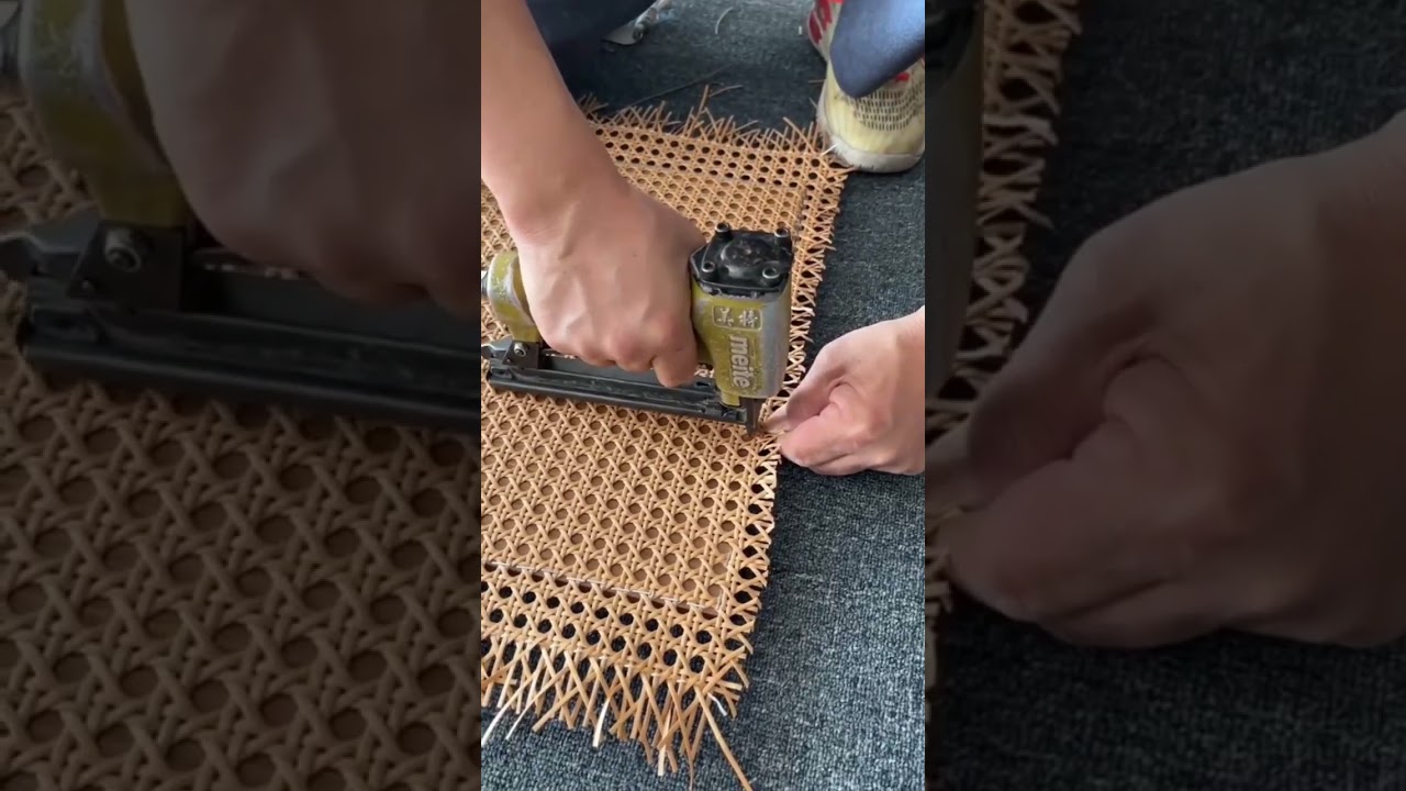 How to install rattan cane webbing in furniture