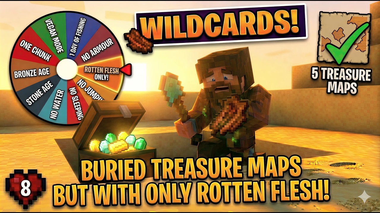 I can only eat rotten flesh whilst treasure hunting!