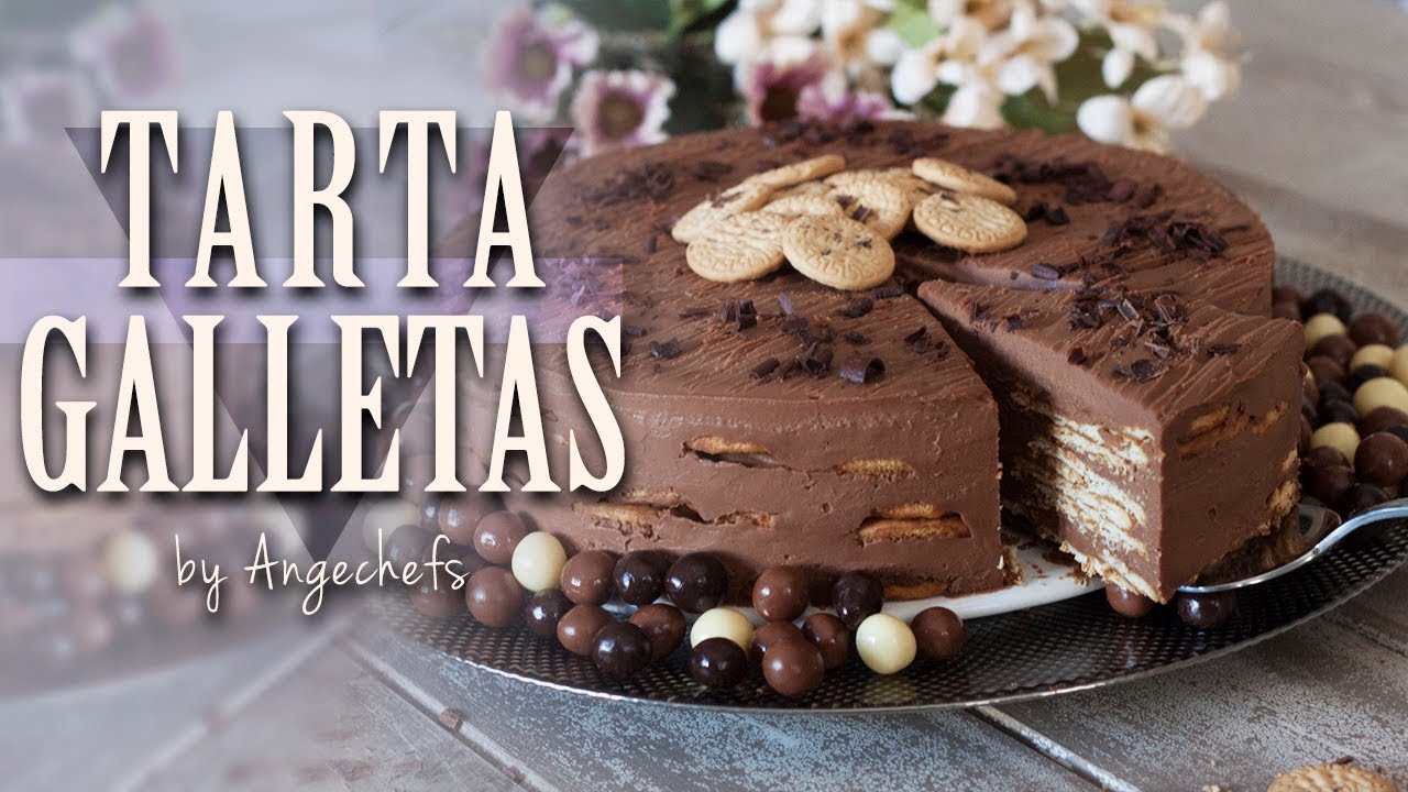Tarta de Galletas, Chocolate y Café · Receta Fácil y Rápida