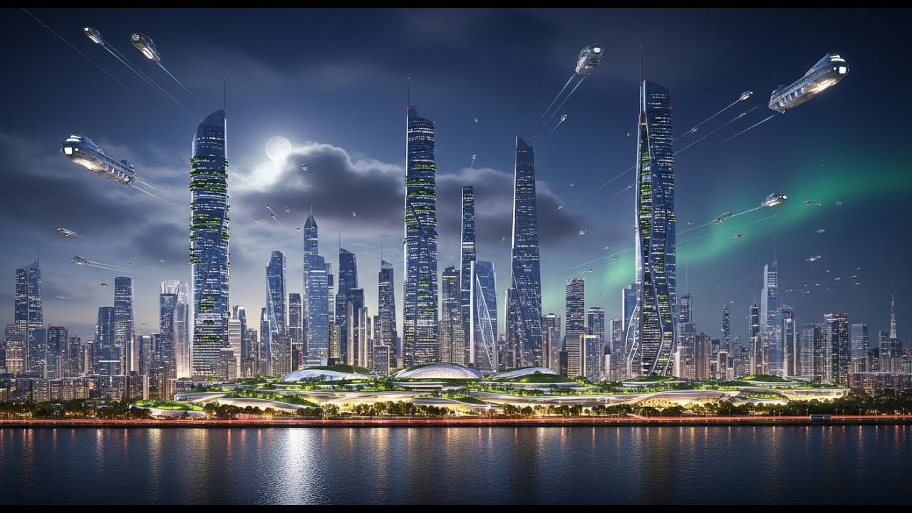 Future City 2090 | 4K | AI Film - AI Generated
