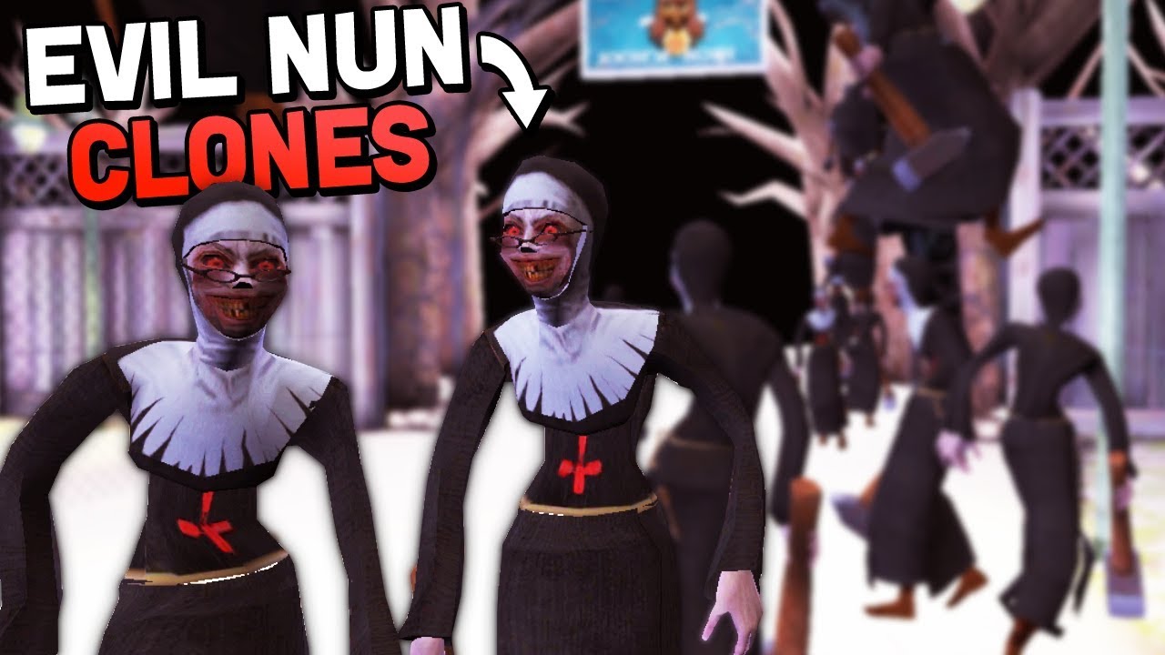 THE EVIL NUN CLONE ARMY! (Evil Nun 1.17 Update APK Mods Full Gameplay)